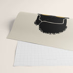 Black Hair No. 7 Wrapping Paper Gallery Image 2