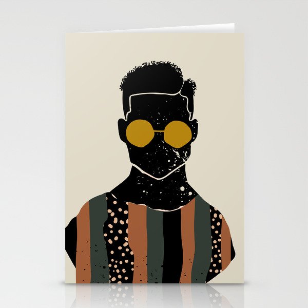 Black Hair No. 7 Stationery Card Gallery Image 2