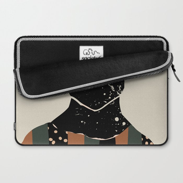 Black Hair No. 7 Laptop Sleeve Gallery Image 2
