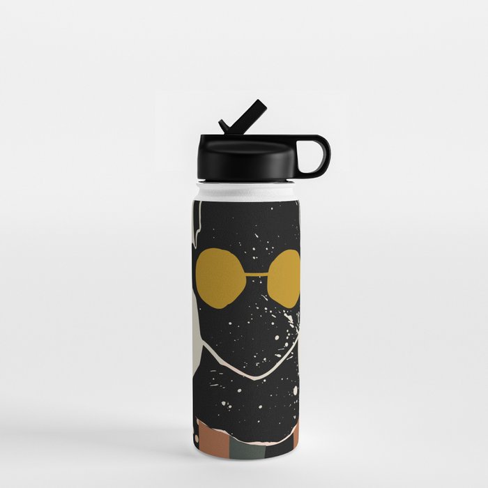 Black Hair No. 7 Water Bottle Gallery Image 1