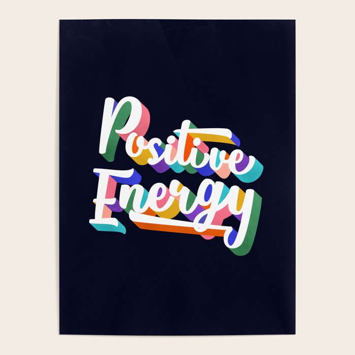 Positive Energy- typography Poster Gallery Image 4