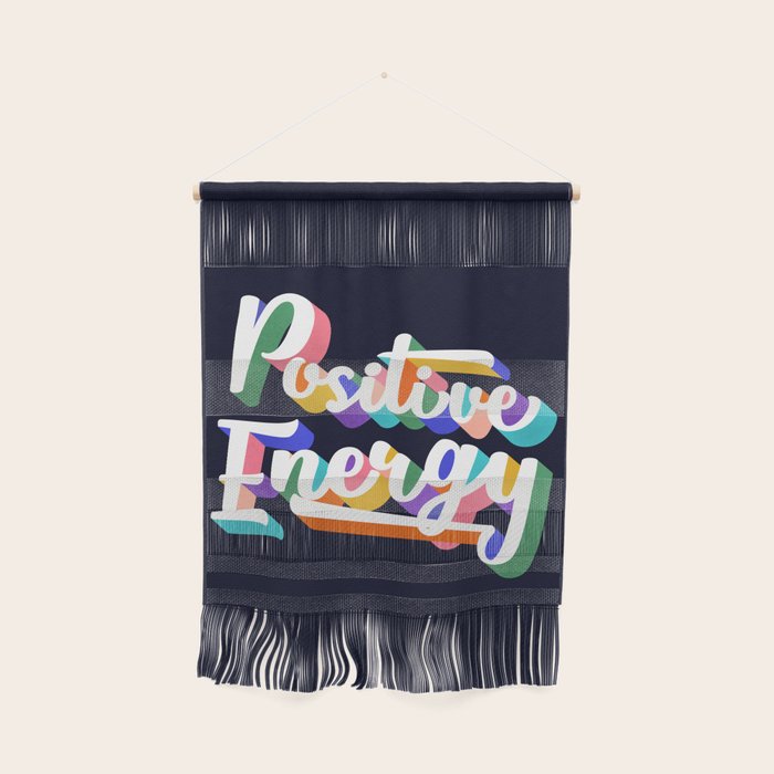 Positive Energy- typography Wall Hanging Gallery Image 1