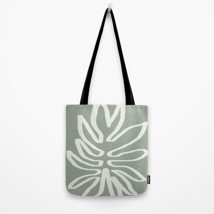 Abstract Leaf Tote Bag Gallery Image 2