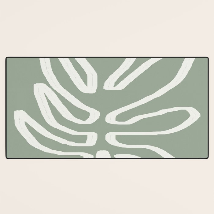 Abstract Leaf Desk Mat Gallery Image 3