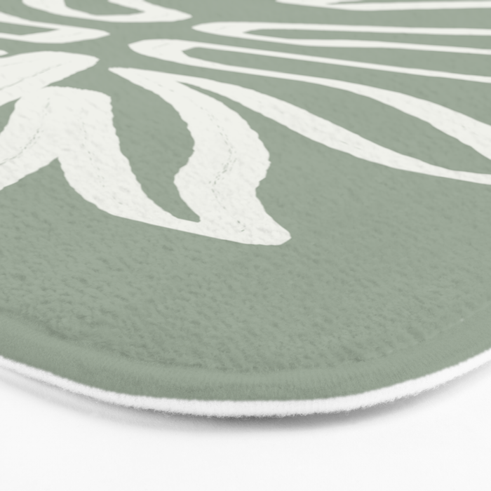 Abstract Leaf Bath Mat Gallery Image 3