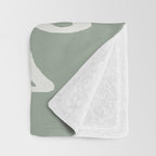 Abstract Leaf Throw Blanket Gallery Image 3