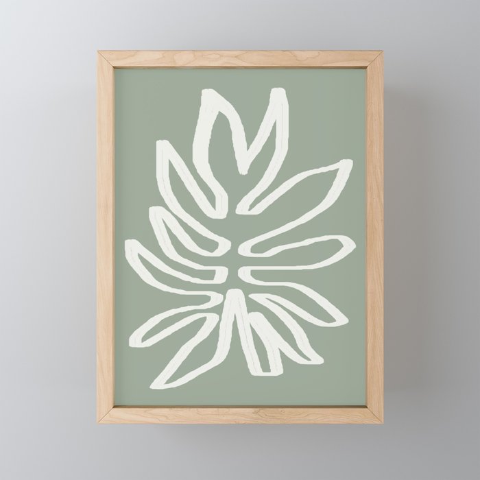 Abstract Leaf Mini Art Print Gallery Image 1
