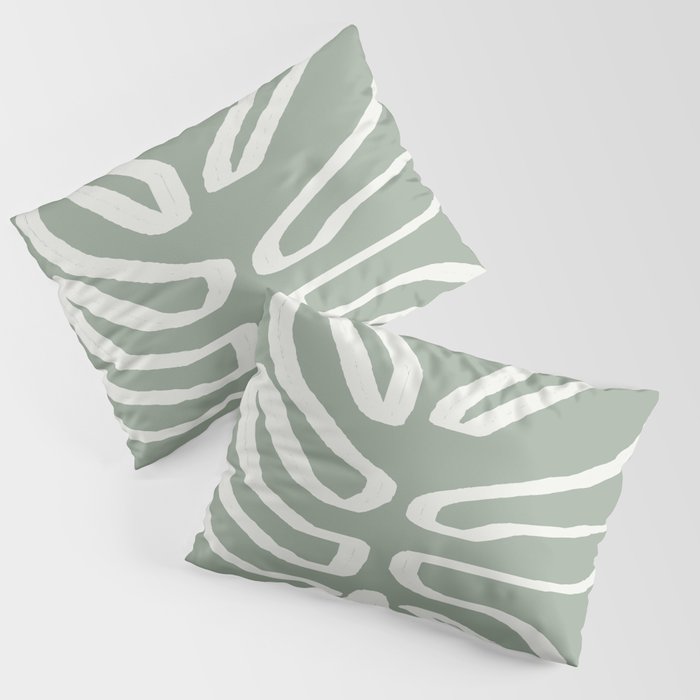 Abstract Leaf Pillow Sham Gallery Image 1