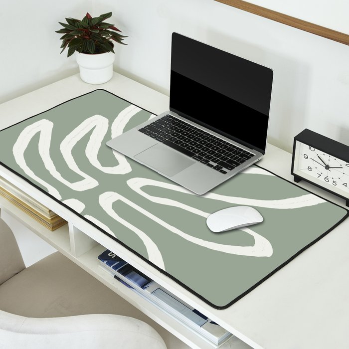 Abstract Leaf Desk Mat Gallery Image 2