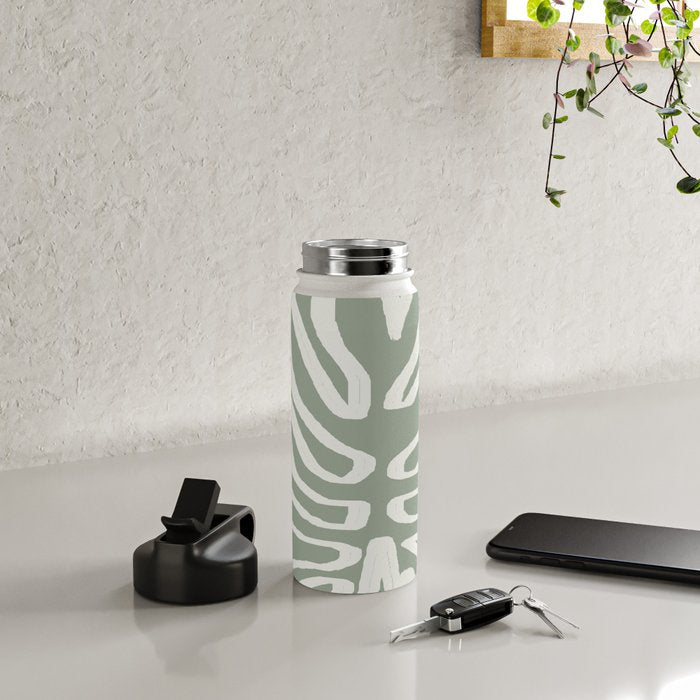 Abstract Leaf Water Bottle Gallery Image 4