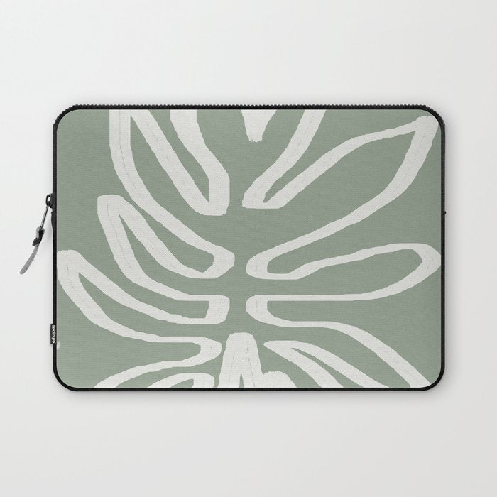 Abstract Leaf Laptop Sleeve Gallery Image 1