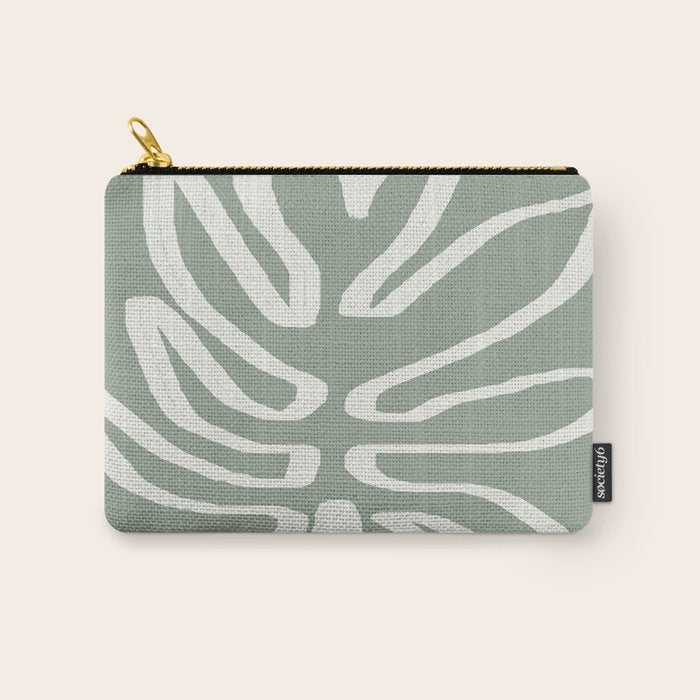 Abstract Leaf Carry All Pouch Gallery Image 1