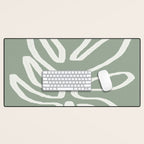 Abstract Leaf Desk Mat Gallery Image 1