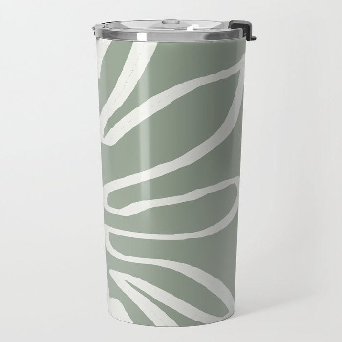 Abstract Leaf Travel Mug Gallery Image 2