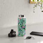 Flower garden hand painted floral pattern Water Bottle Gallery Image 4