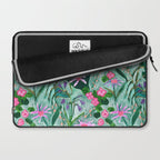 Flower garden hand painted floral pattern Laptop Sleeve Gallery Image 2