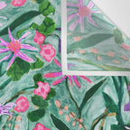 Flower garden hand painted floral pattern Wall Tapestry Gallery Image 3