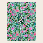 Flower garden hand painted floral pattern Poster Gallery Image 4