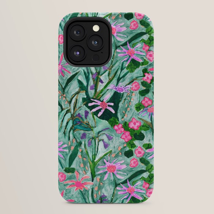 Flower garden hand painted floral pattern iPhone Case Gallery Image 32