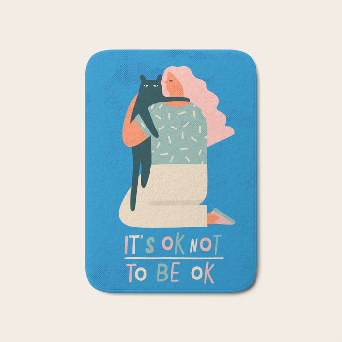 Its ok not to be ok Bath Mat Gallery Image 1