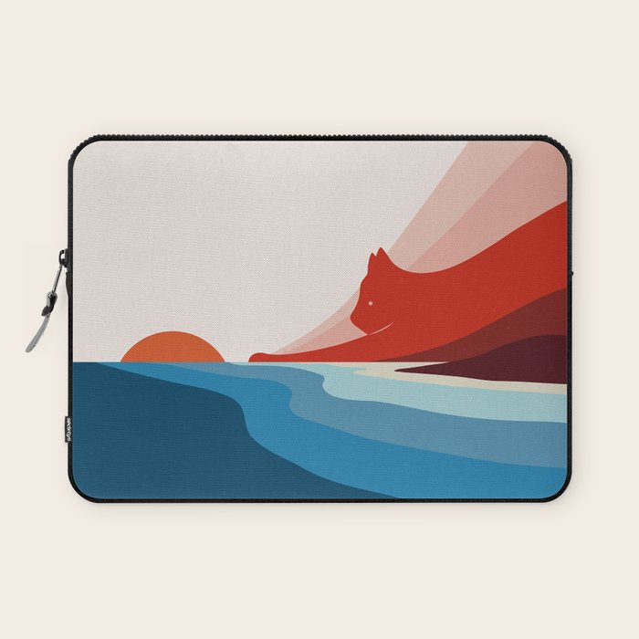 Cat Landscape 6: First Dawn Laptop Sleeve Gallery Image 1