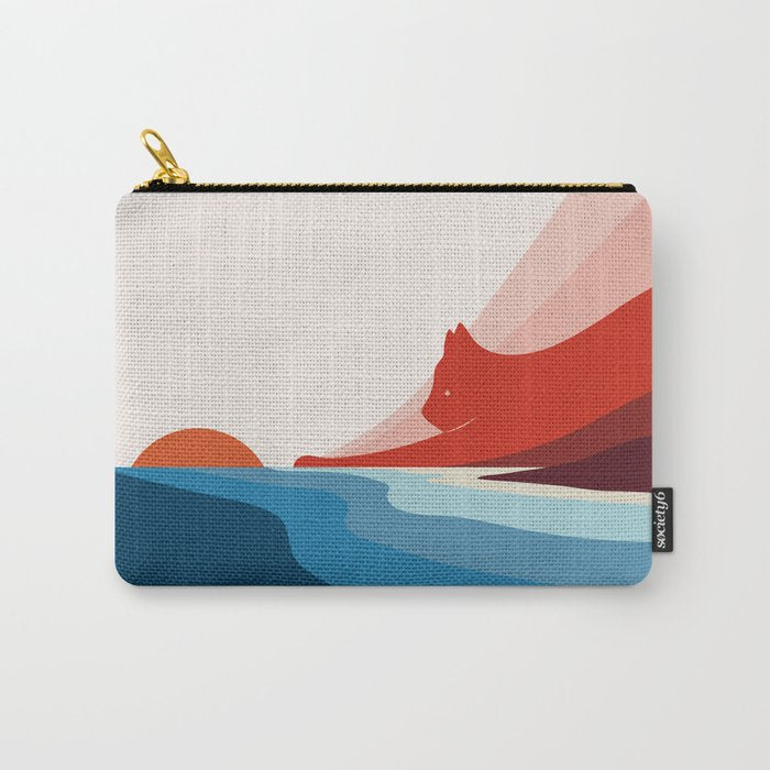 Cat Landscape 6: First Dawn Carry All Pouch Gallery Image 1