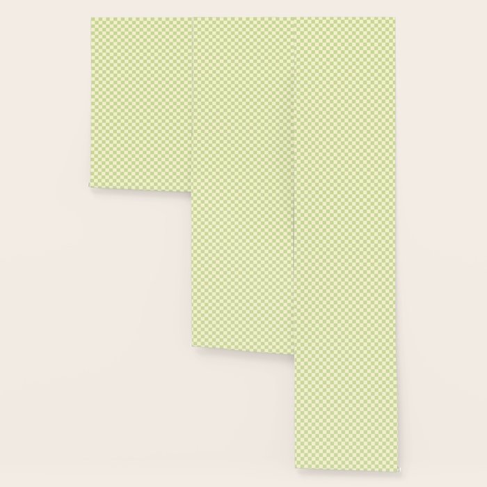 Textured Plaid pattern sage and white Wallpaper Gallery Image 3