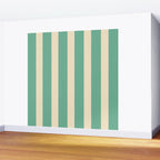 Simple Stripes Pattern - Light Green Wall Mural Gallery Image 2