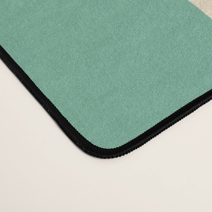Simple Stripes Pattern - Light Green Desk Mat Gallery Image 4