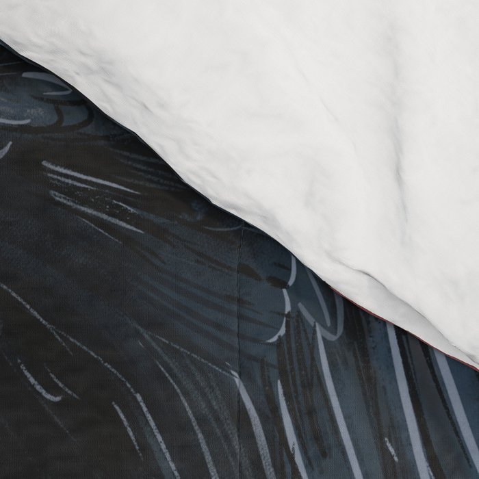 Raven Branch in Rust and Mineral Dust Comforter Gallery Image 4