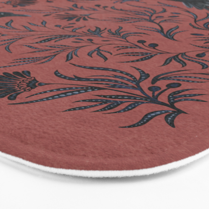 Raven Branch in Rust and Mineral Dust Bath Mat Gallery Image 3