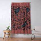 Raven Branch in Rust and Mineral Dust Window Curtain Gallery Image 5