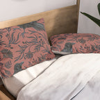 Raven Branch in Rust and Mineral Dust Pillow Sham Gallery Image 2