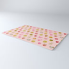 Emoji pattern pink background perfect kids room decor with emojis Rug Gallery Image 3