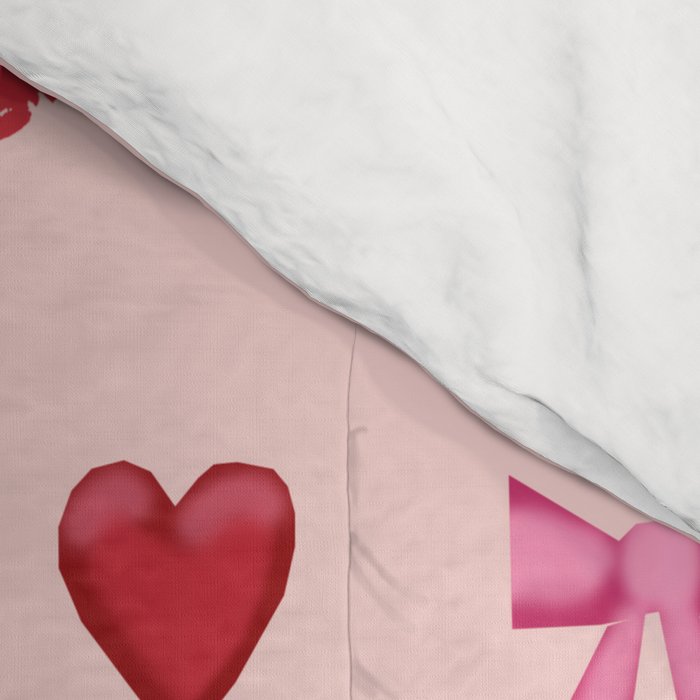 Emoji pattern pink background perfect kids room decor with emojis Comforter Gallery Image 4
