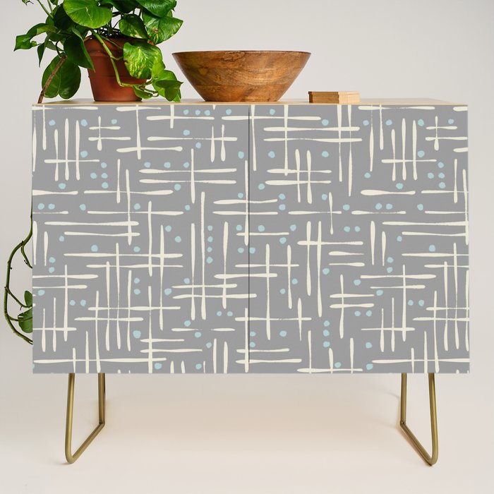 Simple Hand Drawn Pattern #17 Credenza Gallery Image 1
