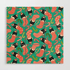 Festive Felines Wood Wall Art Gallery Image 1