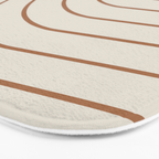 Minimal Arch XVI Earthy Natural Modern Geometric Lines Bath Mat Gallery Image 3