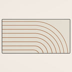 Minimal Arch XVI Earthy Natural Modern Geometric Lines Desk Mat Gallery Image 3