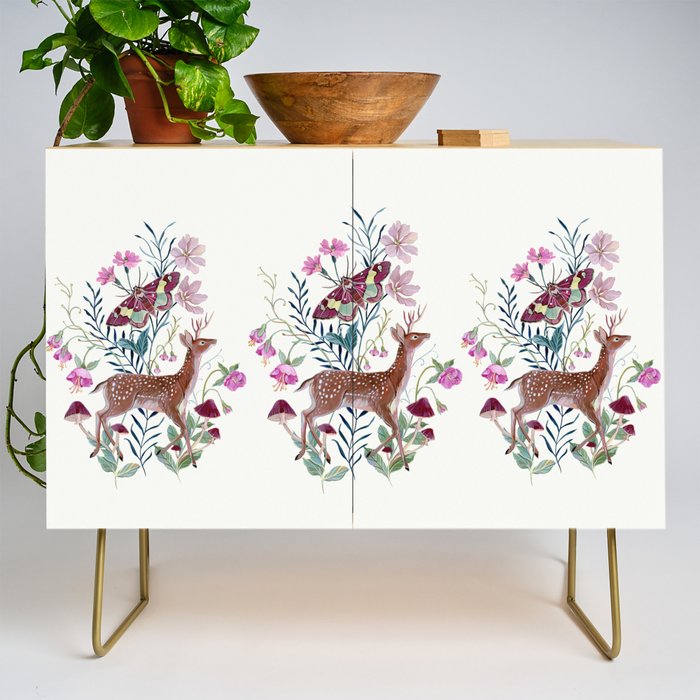 Floral Deer Credenza Gallery Image 1