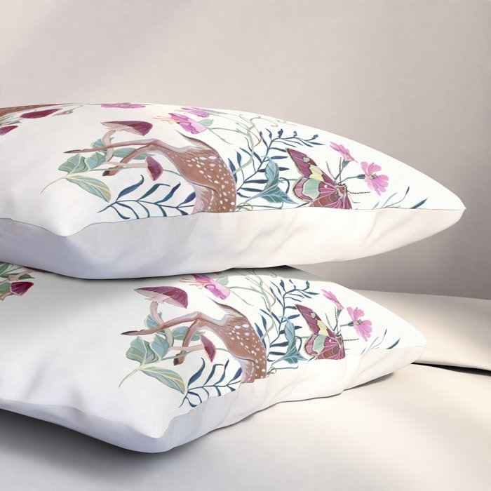 Floral Deer Pillow Sham Gallery Image 3