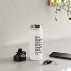Ruth Bader Ginsburg Quote, Not Fragile Like A Flower, Fragile Like A Bomb Water Bottle Gallery Image 4