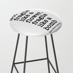 Ruth Bader Ginsburg Quote, Not Fragile Like A Flower, Fragile Like A Bomb Stool Gallery Image 2