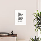 Ruth Bader Ginsburg Quote, Not Fragile Like A Flower, Fragile Like A Bomb Poster Gallery Image 2