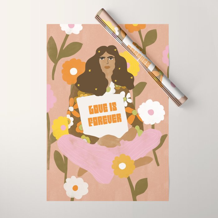 Love Is Forever Wrapping Paper Gallery Image 1