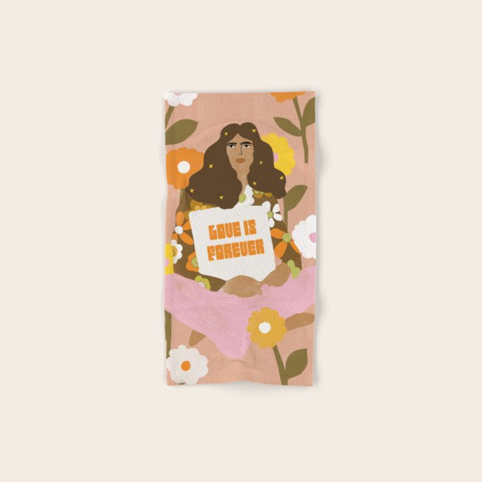 Love Is Forever Bath Towel Gallery Image 1