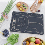 Abstract line art Figure Cutting Board Gallery Image 2