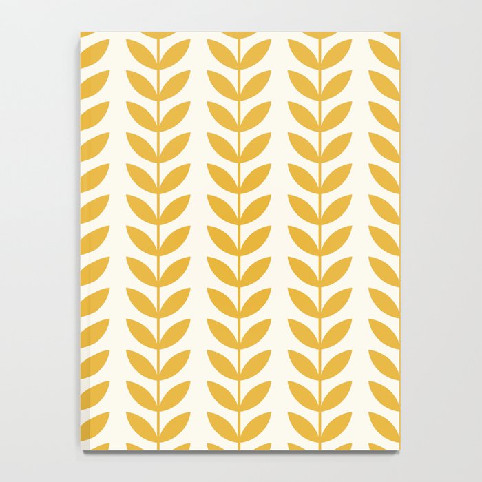 Scandinavian Mid Century Pattern Yellow Notebook Gallery Image 4
