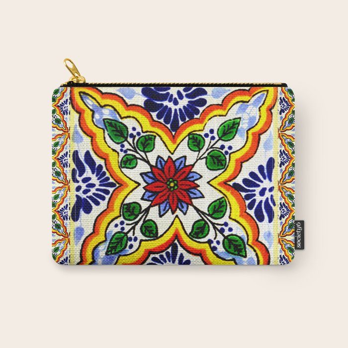 talavera mexican tile Carry All Pouch Gallery Image 1