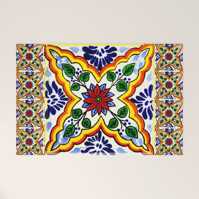 talavera mexican tile Welcome Mat Gallery Image 1